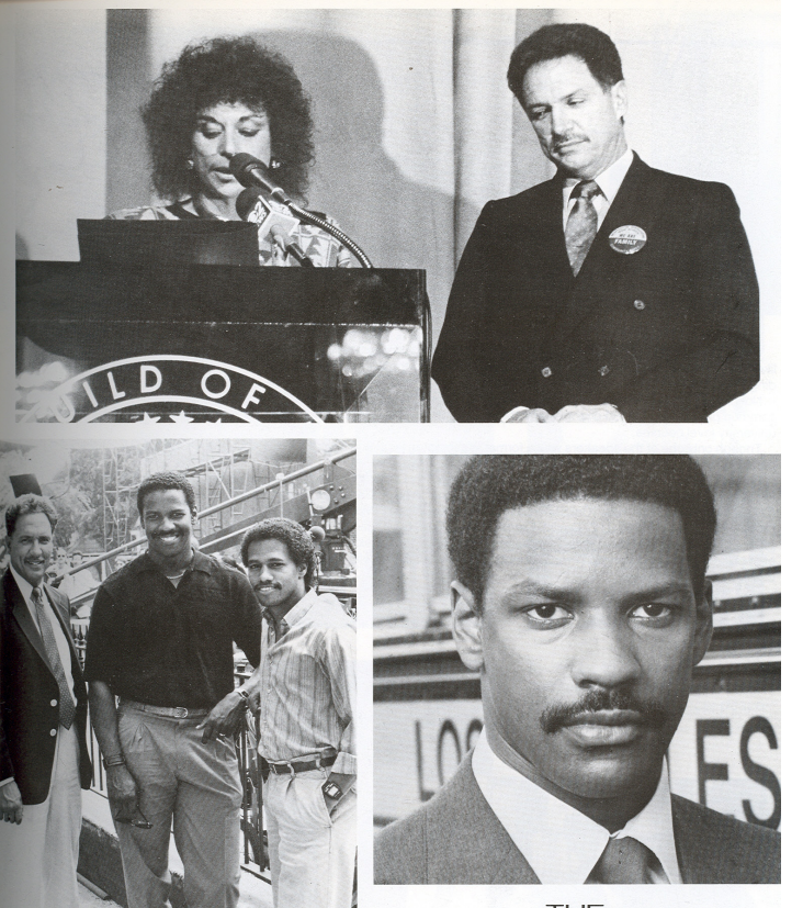Community leaders and celebrity supporters including Denzel Washington at Washington Prep events
