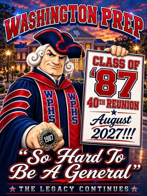 Class of 1987 40th Reunion Flyer